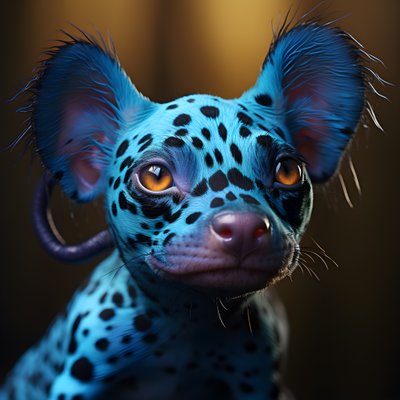 A Single Alien, Part Poison Dart Frog + Part Dog 2 by Kurt Heppke