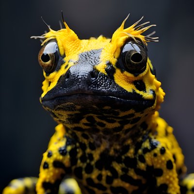 A Single Alien, Part Poison Dart Frog + Part Dog 4 by Kurt Heppke