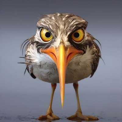 A Sandpiper Holds a Fish 4 by Kurt Heppke