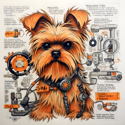 An Explanation for a Mechanical Yorkie Dog 4 by Kurt Heppke