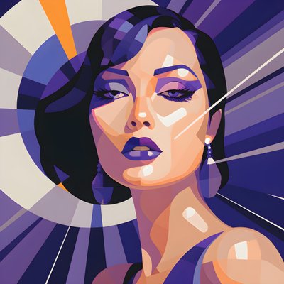 An Illustration Showing a Beautiful Woman from the Front 3 by Kurt Heppke