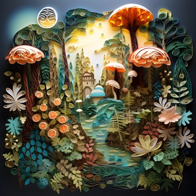 Whimsical Forest Hideaway 4 by Kurt Heppke