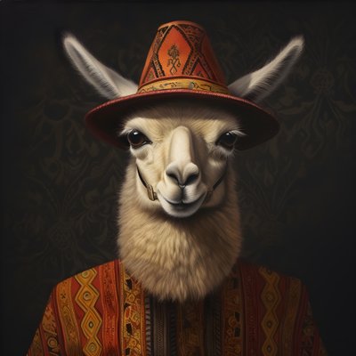 The Dalai Lama in a cowboy hat by Kurt Heppke