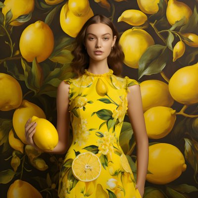 Various Yellow Lemon Motifs 2 by Kurt Heppke