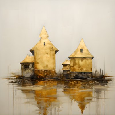 two golden houses 4 by Kurt Heppke