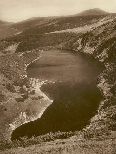 The Great Pond and the Schneekoppe (Riesengebirge) by Kurt Hielscher