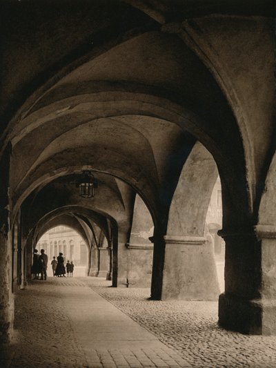 Goritz - Arcades in the Market square, 1931 by Kurt Hielscher