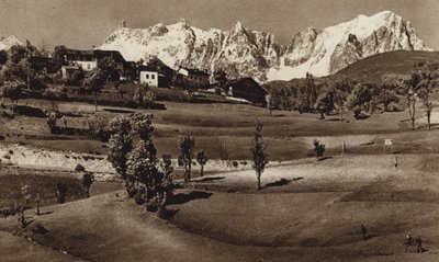 Italy: Catena del M Bianco presso Pre St Didier by Kurt Hielscher