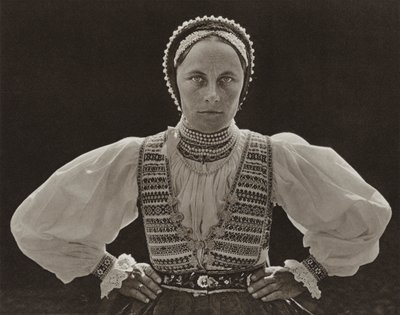 Romania: Ghinda, Saxon Woman by Kurt Hielscher