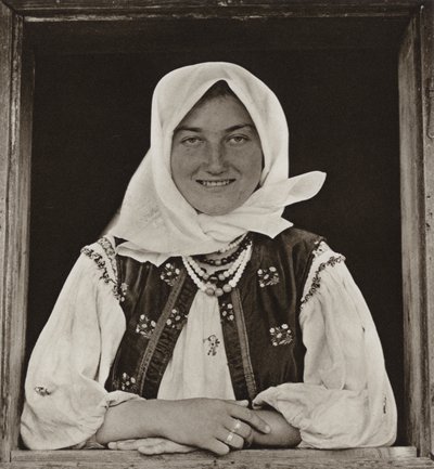 Romania: Oncesti, At the Window by Kurt Hielscher