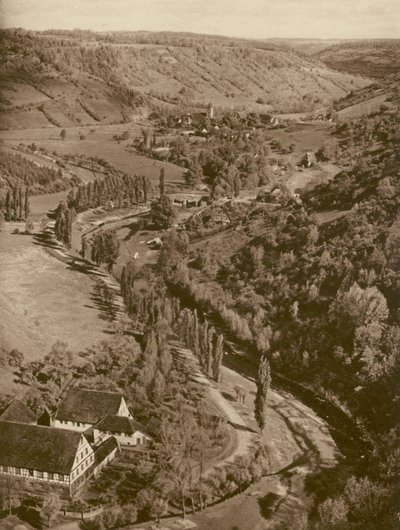 Rothenburg-on-the-Tauber, Tauber Valley by Kurt Hielscher