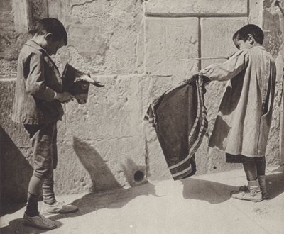 Boys Playing at Bull-Fighting by Kurt Hielscher