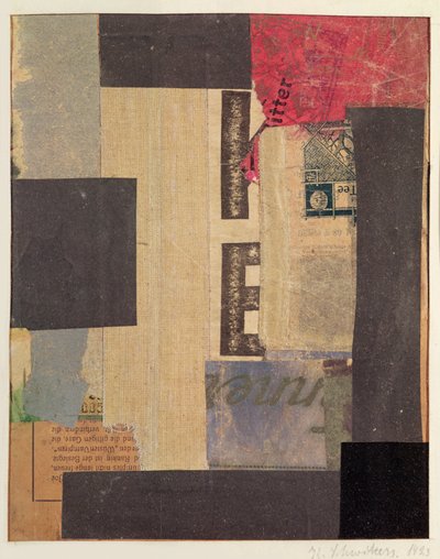 Collage by Kurt Schwitters
