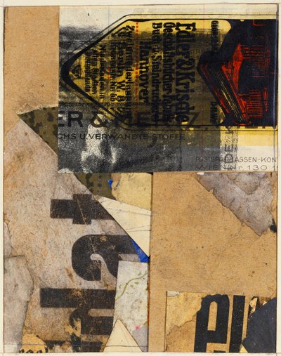Merzbild, 1922 by Kurt Schwitters