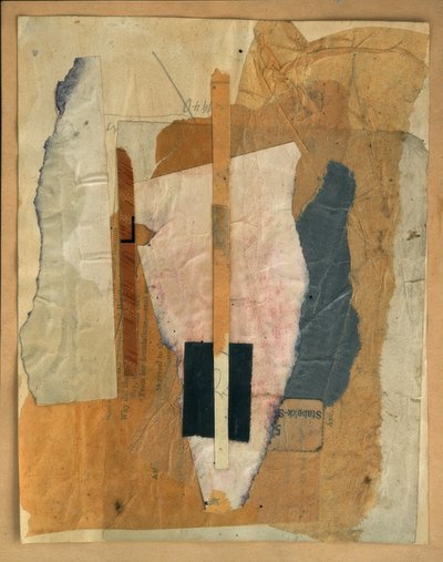 Fantasy Over Rooftops by Kurt Schwitters