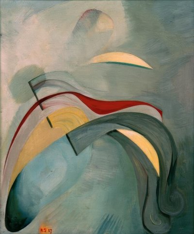 Red Line (1) by Kurt Schwitters