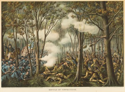 Battle of Tippecanoe by Kurz and Allison
