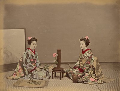 Flower Kept Alive by Putting in Water by Kusakabe Kimbei