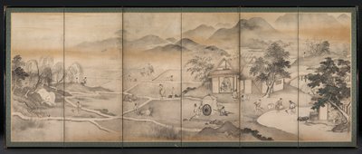 Emperor Yao Visiting Yu Chonghua, Mid- to Late 1600s by Kusumi Morikage