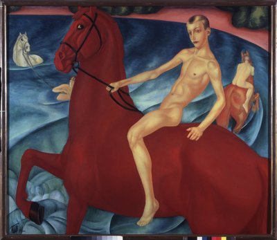 Bathing of a Red Horse by Kuzma Sergeevich Petrov Vodkin