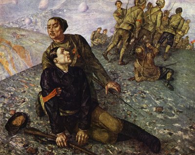 Death of Commissar by Kuzma Sergeevich Petrov-Vodkin