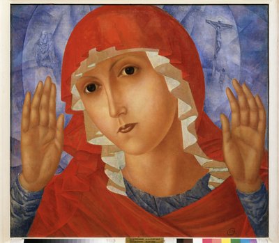 The Virgin of Compassion by Kuzma Sergeevich Petrov Vodkin