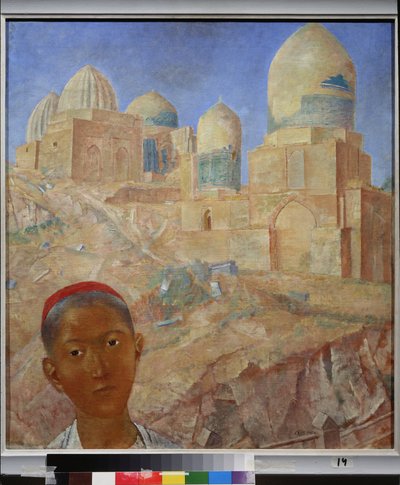 The Necropolis Shah I Zinda, Samarkand (Uzbekistan) by Kuzma Sergeevich Petrov Vodkin