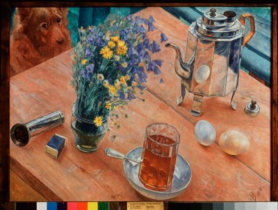 Morning Still Life by Kuzma Sergeevich Petrov Vodkin