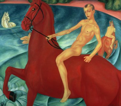 Bathing of the Red Horse, 1912 by Kuzma Sergeevich Petrov Vodkin