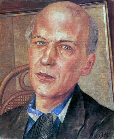 Portrait of the Poet Andrei Bely by Kuzma Sergeyevich Petrov Vodkin