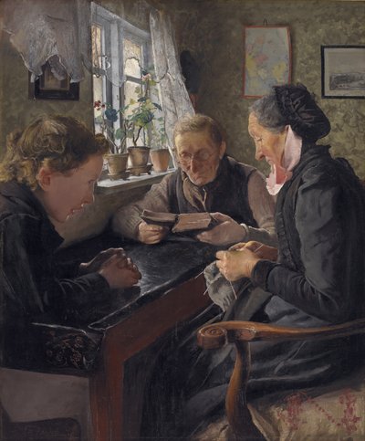 A Child Visiting His Grandparents on a Sunday by Laurits Andersen Ring
