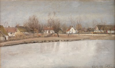 The Village Pond at Ring, Zealand by Laurits Andersen Ring