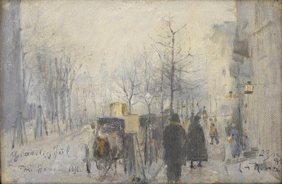View from the Window in Café Osborne up Frederiksberg Allé by Laurits Andersen Ring