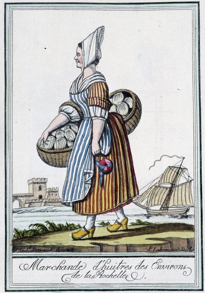 Oyster Merchant from the Environs of La Rochelle (Charente Maritime) - in 