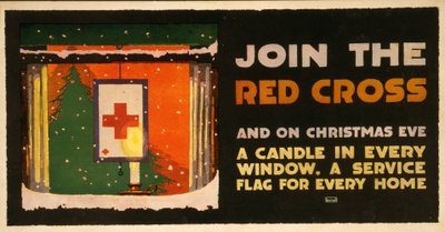 Christmas Fundraising Poster for the Red Cross by L.N. Britton