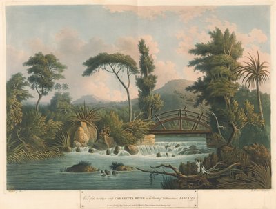 The Cabaritta River, from Six Views in the Island of Jamaica, lithograph by I. Merigot by L. (after) Belanger