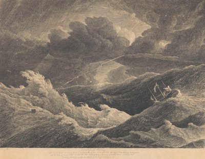 From a Sketch Made in 1804 During a Storm Between Madagascar and the Cape of Good Hope in Which the Indiaman Ship 