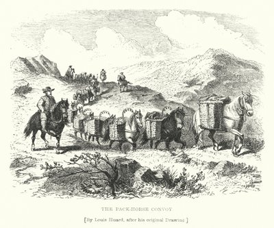 The Pack-Horse Convoy by L. Huard