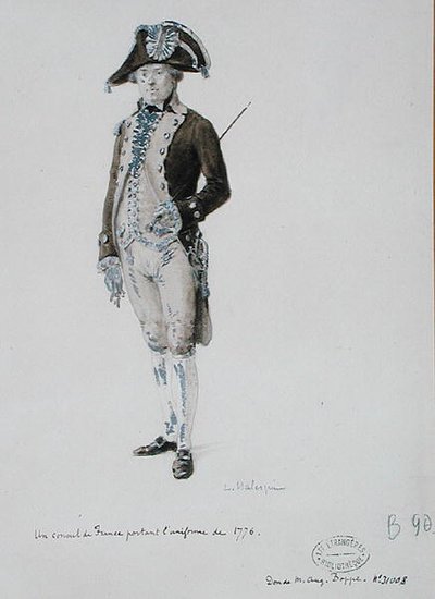 A Consul of France wearing the uniform of 1776 by L. Malespine