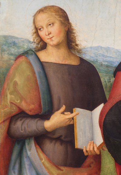 Saint John the Evangelist and Saint Augustine, 1502 by L. & Perugino P. (c.1450-1523) Signorelli