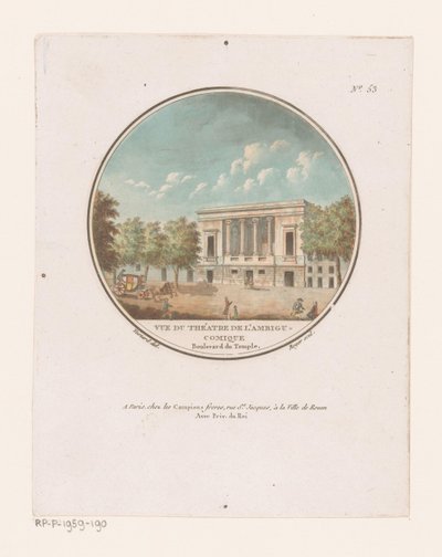 View of the Théâtre de l