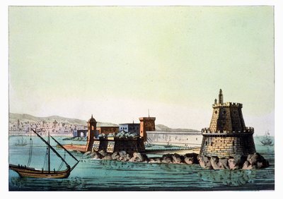 The Harbour and Mole at Algiers, plate 69 from 