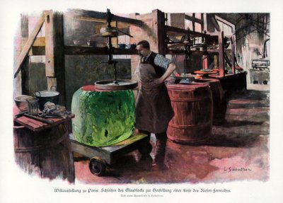 Lens Manufacture, Paris World Exposition by L Sabattier