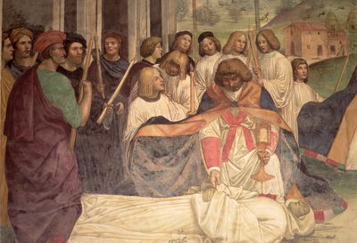 The Death of St. Benedict (detail) by L. Signorelli