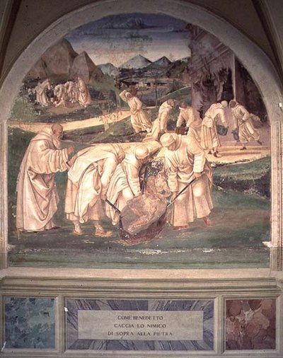 The Life of St. Benedict (detail) by L. and Sodoma G. Signorelli
