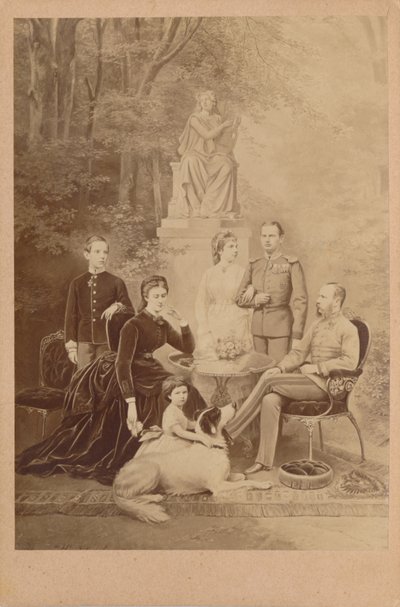 Franz Joseph I and Elisabeth of Austria and their Imperial family (illustration) by L. T. Neumann