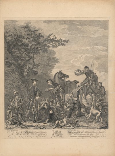 A set of seven, untitled, each dedicated: To the Right Hon