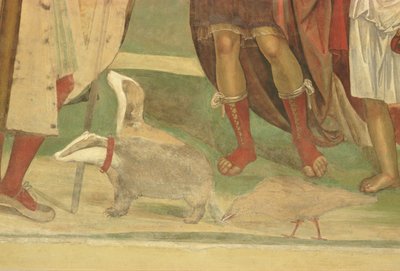 The Life of St. Benedict (detail) by L. and Sodoma, G. Signorelli
