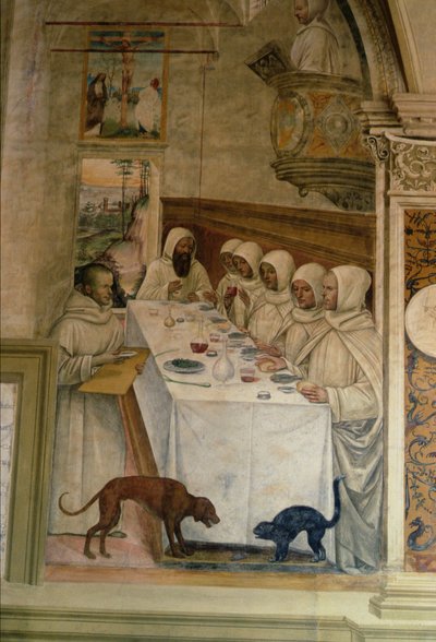 The Life of St. Benedict (detail) by L. and Sodoma, G. Signorelli