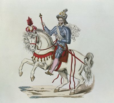 Equestrian Portrait of Henri IV in 1596 by Lacoste jeune